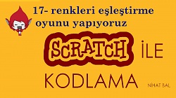 Scratch 2  dersleri -17- renkleri eşleştirme oyunu