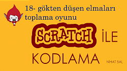 Scratch 2 dersleri -18- gökten düşen elmaları toplama oyunu