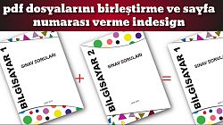 pdf dosyalarını birleştirme, indesign