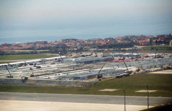 Cumhurbaşkanı Erdoğan pandemi hastanelerini havadan inceledi