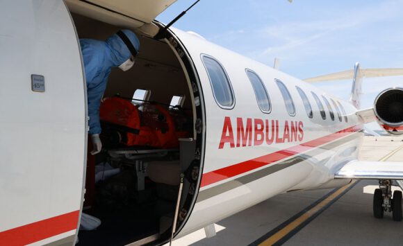 Geçen yıl 76 Türk vatandaşı ambulans uçakla Türkiye’ye getirildi