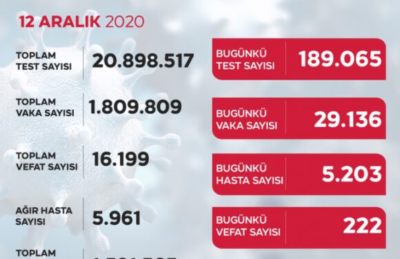 Son 24 saatte 29 bin 136 yeni vaka