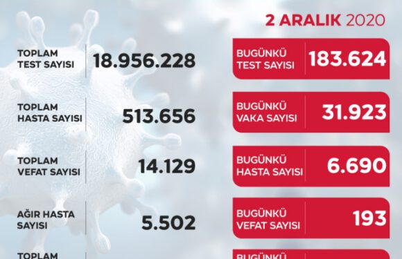 Son 24 saatte 31 bin 923 yeni vaka