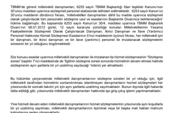 TBMM’den ‘tazminat’ iddiasına yalanlama