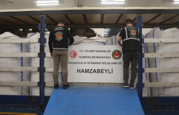 Hamzabeyli’de 19 ton kaçak siyah çay ele geçirildi TRT Haber Ekonomi Haberleri AA