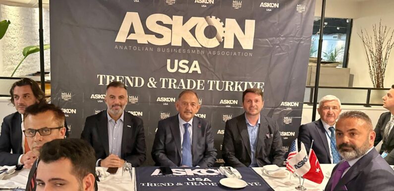 Bakan Özhaseki ABD’de Türk iş insanlarıyla buluştu TRT Haber Ekonomi Haberleri AA