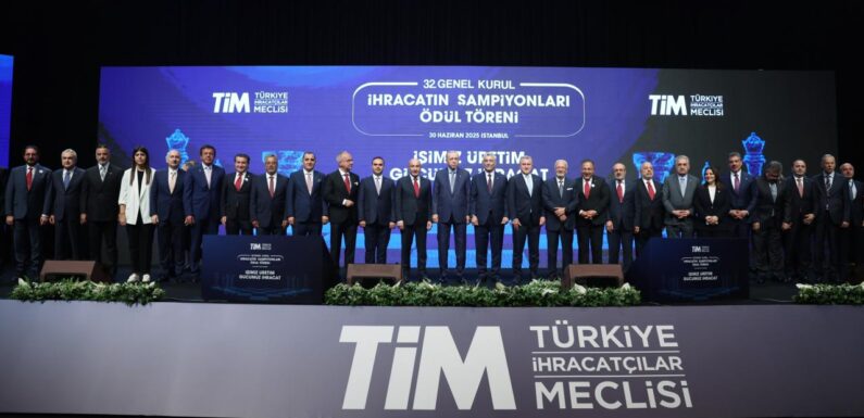 İhracat şampiyonları ödüllendirildi
