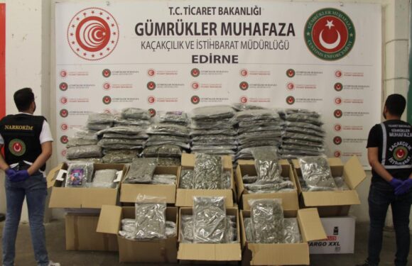 Gümrük Muhafaza ekipleri 1,6 milyar TL’lik uyuşturucu ele geçirdi