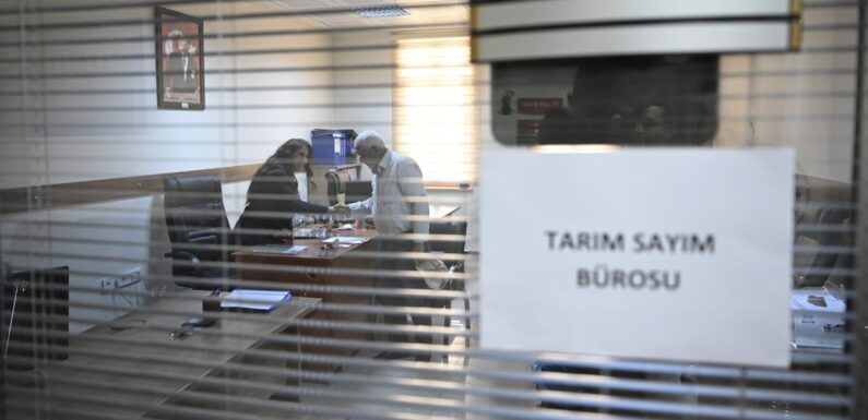 Tarım sayımı için kurulan bürolarda yoğunluk başladı