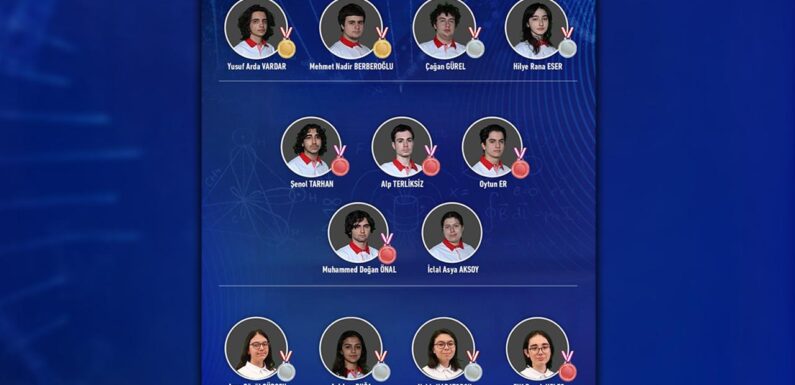 13 Türk öğrenci uluslararası bilim olimpiyatlarında madalya kazandı