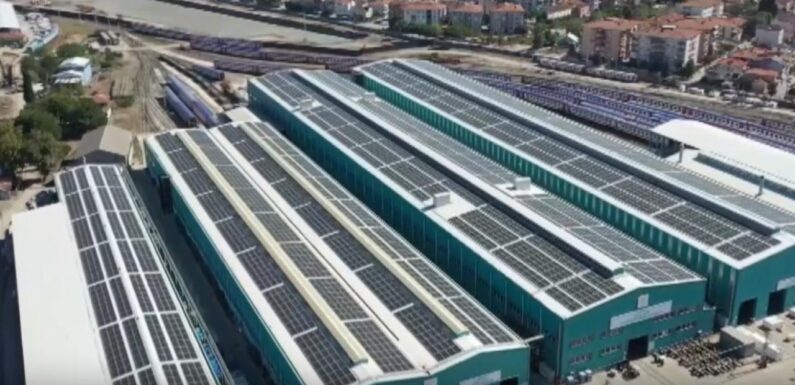 Milli Hızlı Tren güneş enerjisiyle üretiliyor
