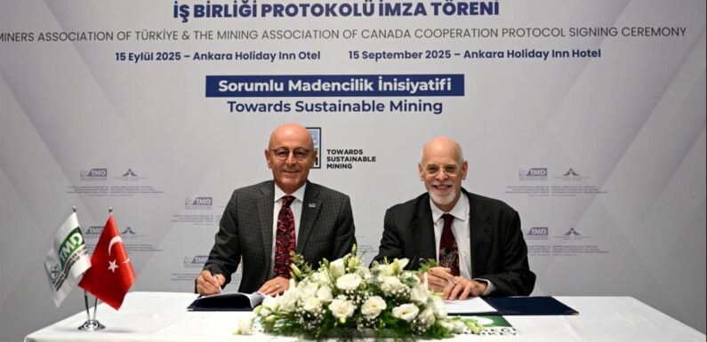Türkiye ve Kanada sürdürülebilir madencilik alanında protokol imzaladı