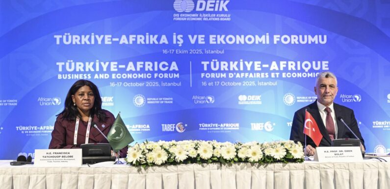 TürkiyeAfrika İş ve Ekonomi Forumu Ortak Bildirisi açıklandı