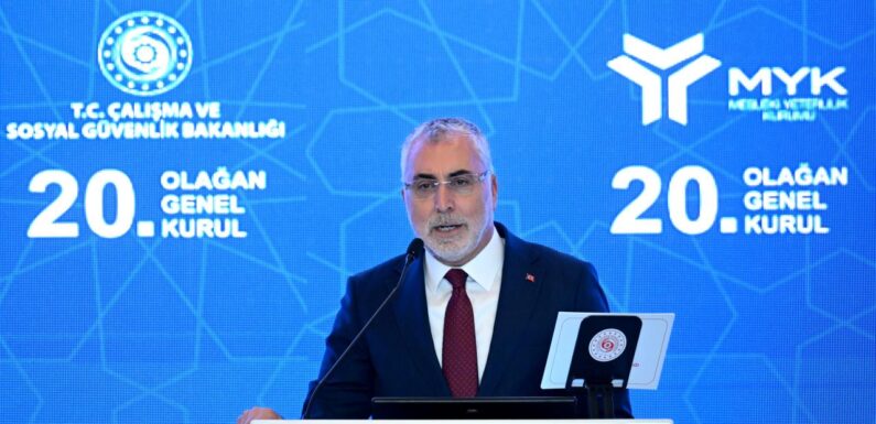 Bakan Işıkhan: 2,5 milyondan fazla çalışanımız MYK Belgesi sahibi oldu