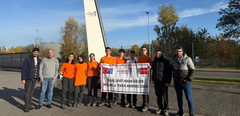 TUSAŞ Erasmus projesiyle lise öğrencileri Almanya’da staj yapıyor
